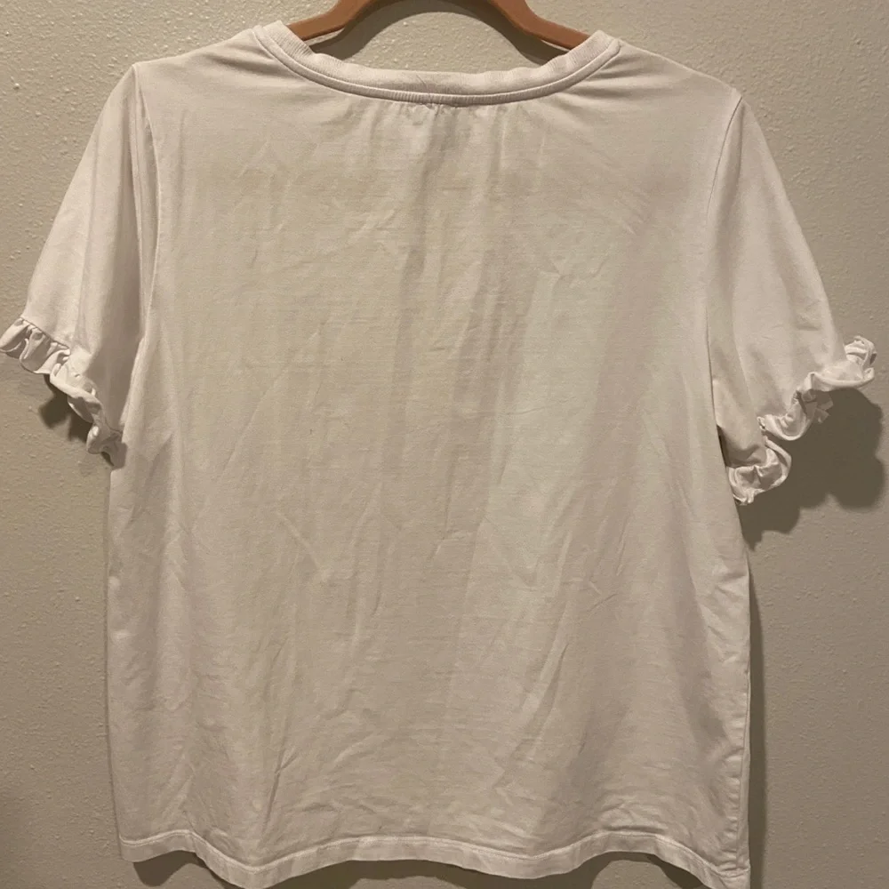White Ruffle Top - Picture 3 of 3